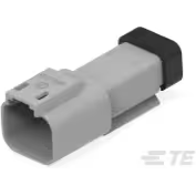TE Connectivity-DT04-2P-CE01 分立接线罩连接器 Conn Housing RCP 2 POS Crimp ST Cable Mount Gray Box Automotive