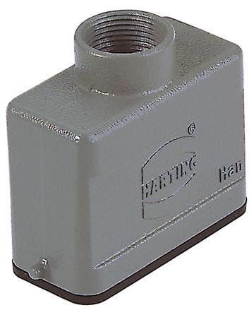 HARTING-09200101440 Schrumpfbalgenadapter Hood 180° 10A Shell Size Powder Die Cast Aluminum Single Lock Han®