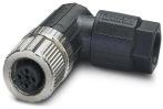 PHOENIX CONTACT-1432622 Steckverbinder, rund Connector, 4-position, Socket angled M12 For Sensor