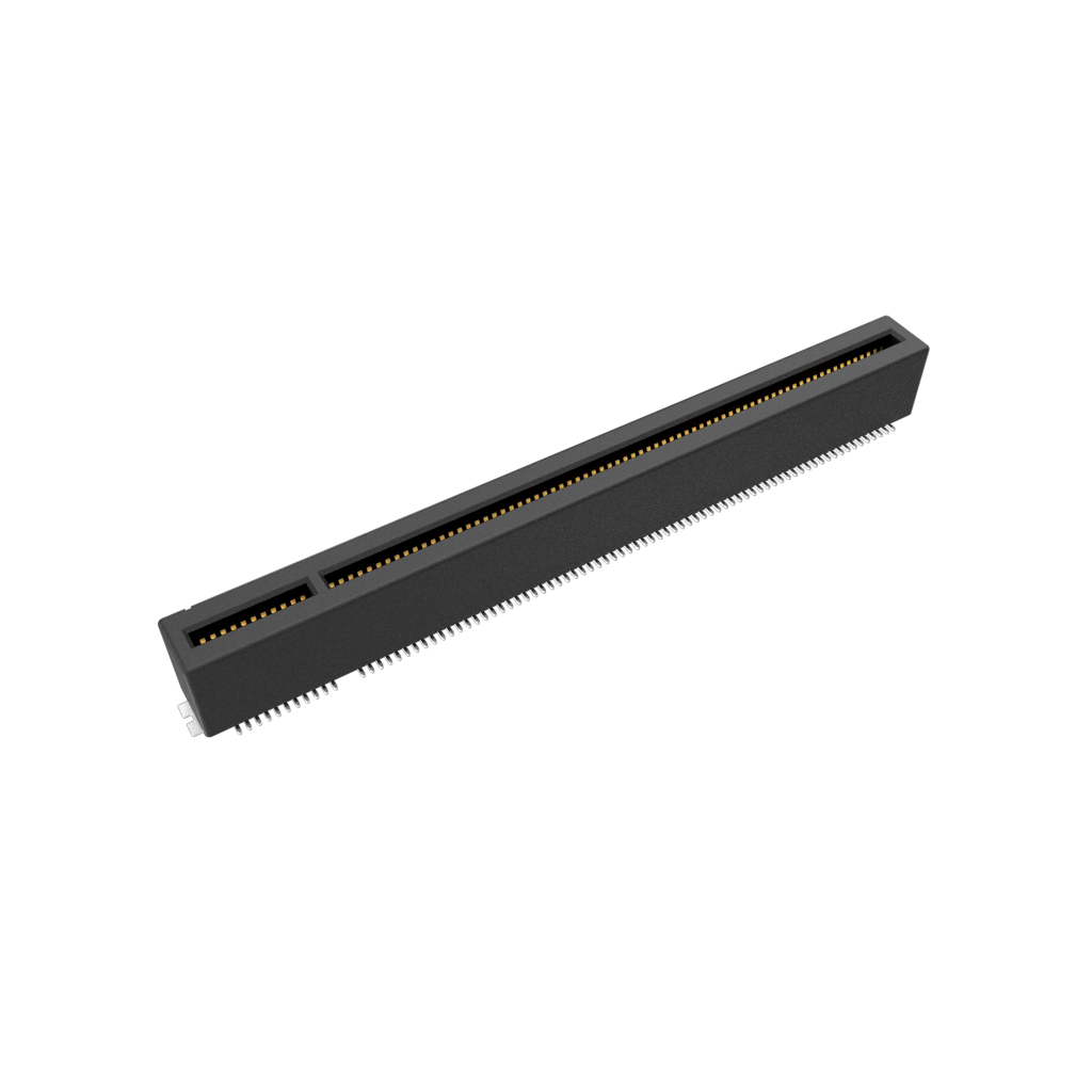 Amphenol Communications Solutions-10146065-123X0LF Connector Card Edge PCI Express® GEN 4 Card Edge, Storage and Server Connector, Vertical, Surface Mount, x16, 164 Positions, 1.00mm (0.039in) Pitch