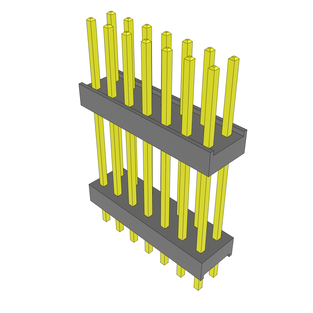 Samtec-ZW-07-12-G-D-625-130 Steckverbinderleisten und Leiterplattenbuchsen Conn Board Stacker HDR 14 POS 2.54mm Solder ST Top Entry Thru-Hole Bulk