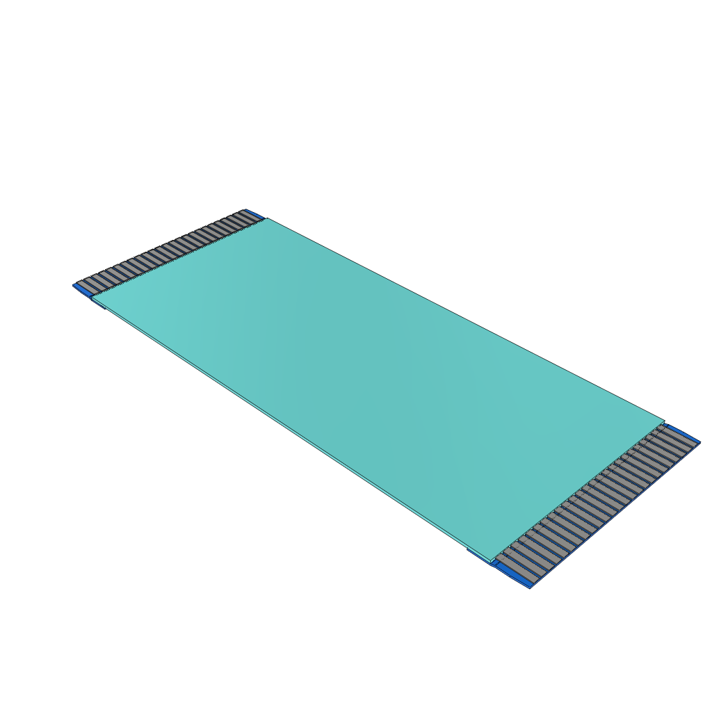 Samtec-FJ-25-D-02.25-4 Montaje de cables de cinta/plano Cable Assembly 0.05m 1mm 25 to 25POS FFC to FFC Bulk