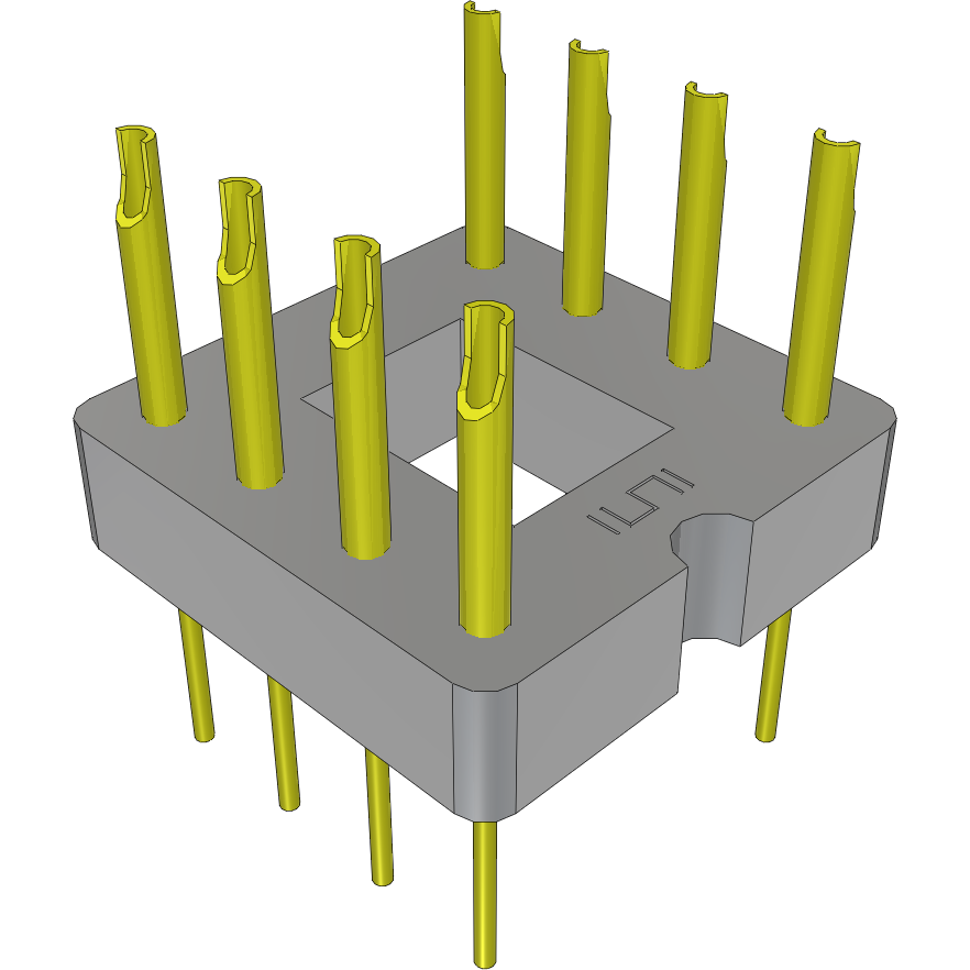 Samtec-APA-308-T-B Enchufe del conector Conn DIP Adapter HDR 8 POS 2.54mm ST Thru-Hole Bulk