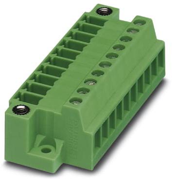 PHOENIX CONTACT-MCVU 1.5/ 2-GFD-3.81 Steckverbinder, Klemmenblöcke Conn Terminal Block M 2 POS 3.81mm Screw ST Panel Mount 8A