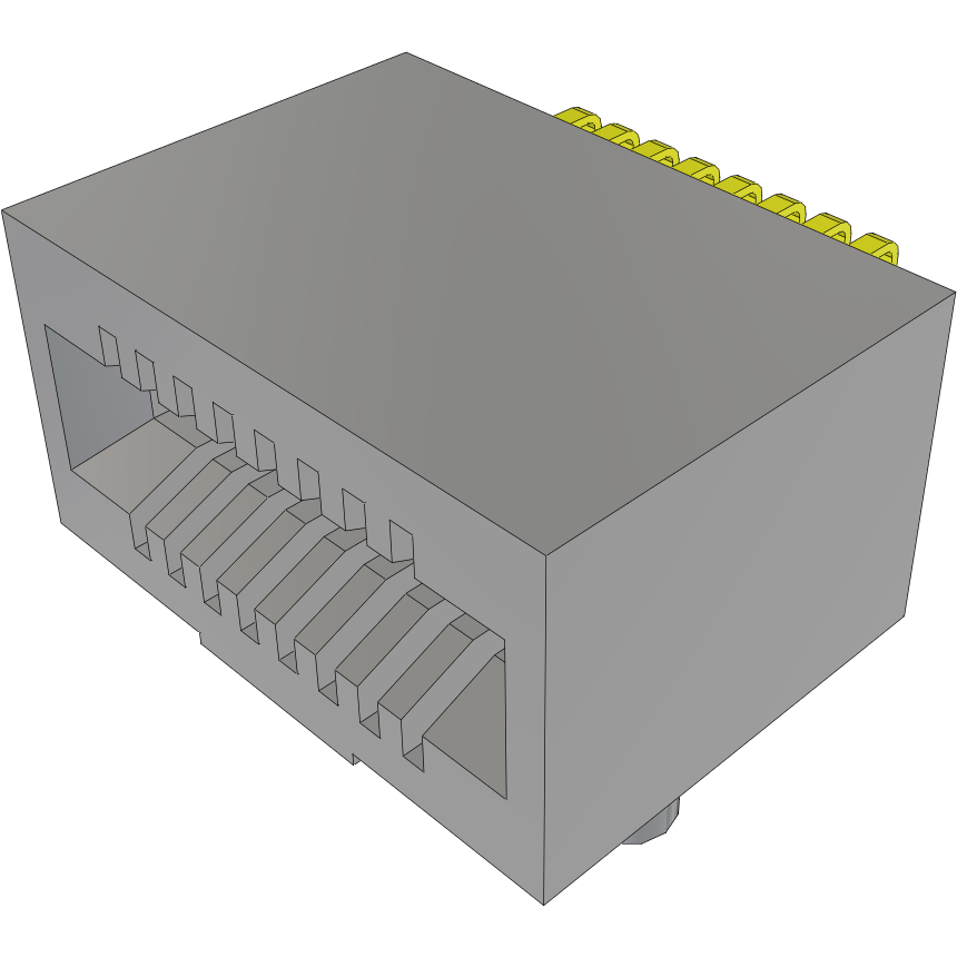 Samtec-MEC1-108-02-F-D-RA1-NP-SL Estremità scheda connettore Conn Card Edge SKT 16 POS 1mm Solder RA SMD Tube