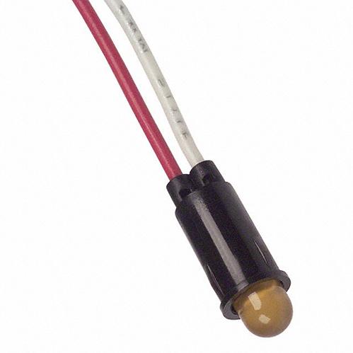 Visual Communications-5102H3-5V Panel Mount Indicators Panel Mount Indicator Round 0.25" LED 5V Wire AMB