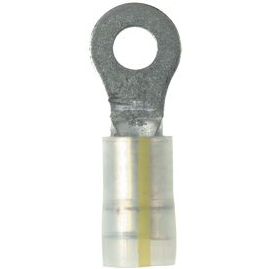 Panduit-PK10-8R-L 连接器端子 Ring Tongue Terminal 10-12AWG Copper Natural/Yellow Stripe 26.92mm Tin Bottle