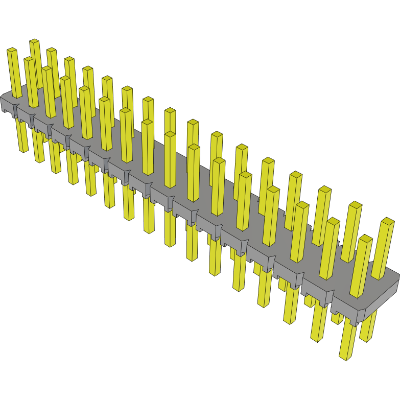 Samtec-MTLW-116-07-G-D-190 Steckverbinderleisten und Leiterplattenbuchsen Conn Unshrouded Header HDR 32 POS 2.54mm Solder ST Top Entry Thru-Hole Bulk