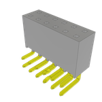 Conn Socket Strip SKT 12 POS 2.54mm Solder RA Side Entry Thru-Hole Layer