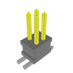 Conn Unshrouded Header HDR 4 POS 1.27mm Solder ST Top Entry SMD TIGER CLAW™ Layer