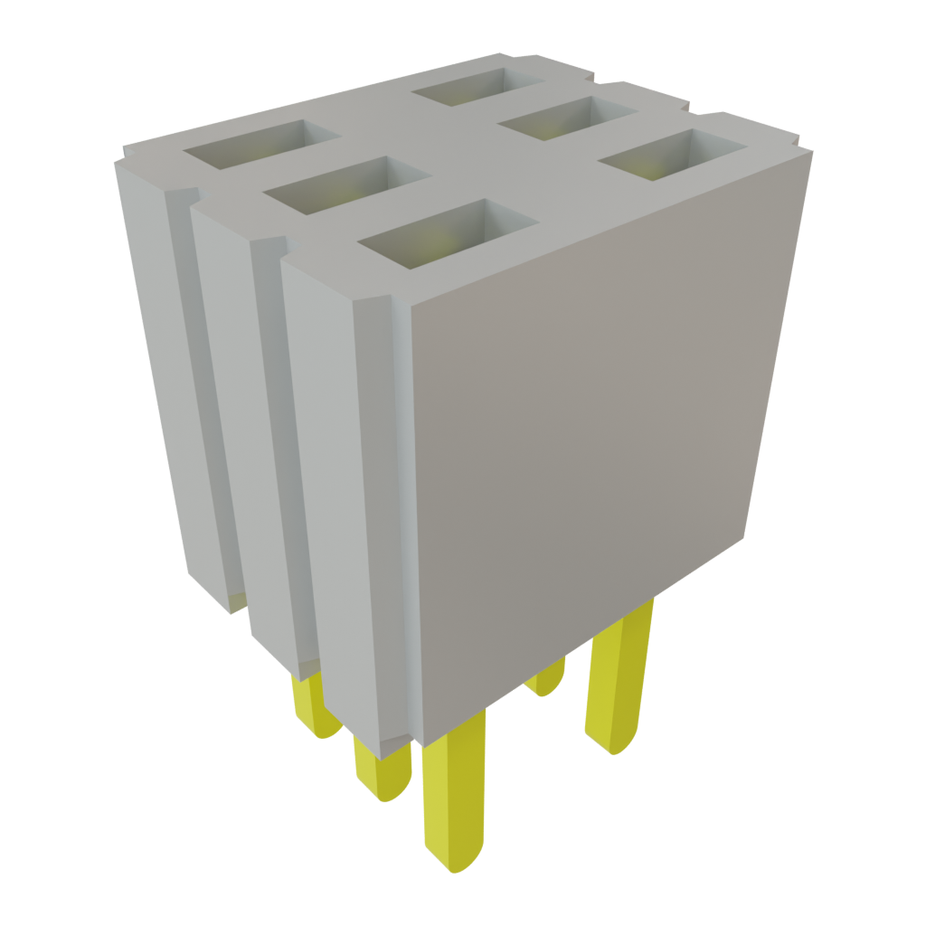Samtec-SLM-103-01-G-D Steckverbinderleisten und Leiterplattenbuchsen Conn Socket Strip SKT 6 POS 1.27mm Solder ST Thru-Hole Bulk