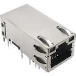 Conn RJ-45 F 8 POS 1.015mm/2.03mm Solder RA Thru-Hole 20 Terminal 1 Port