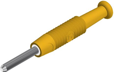 SKS Kontakttechnik-MST 3 YELLOW Equipo de prueba electrónico del conector Conn Banana M 1 POS Solder ST Cable Mount 1 Port