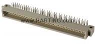 HARTING-09021646921 Steckverbinder, Mutterplatine Conn DIN 41612 M 64 POS 2.54mm Solder RA Thru-Hole