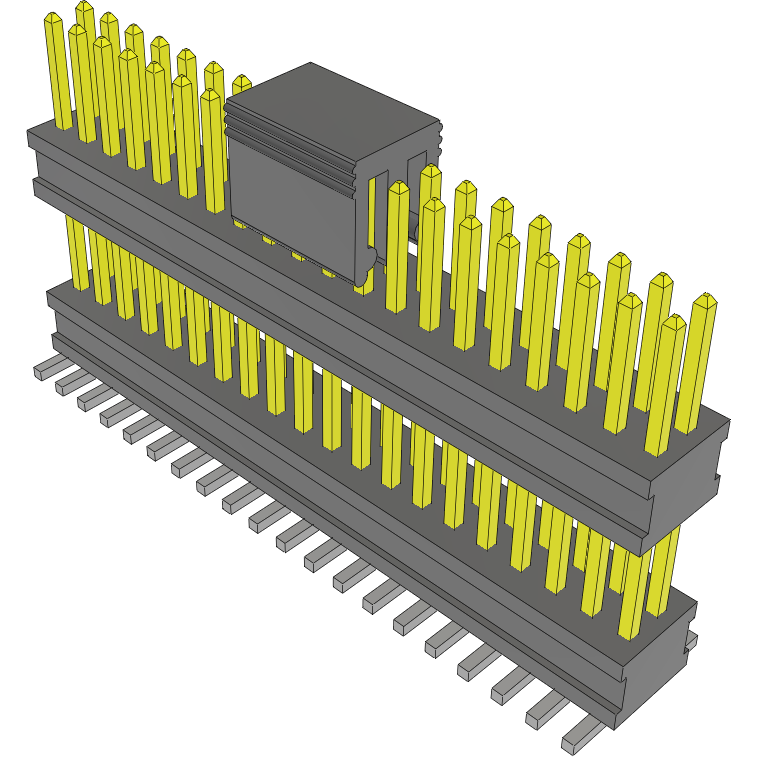 Samtec-FW-20-05-F-D-370-160-A-P Connector Headers and PCB Receptacles Conn Board Stacker HDR 40 POS 1.27mm Solder ST Top Entry SMD FLEX STACKโข Tube