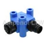 Conn Circular Adapter PIN/SKT 5 POS Screw RA Panel Mount 5 Terminal 1 Port