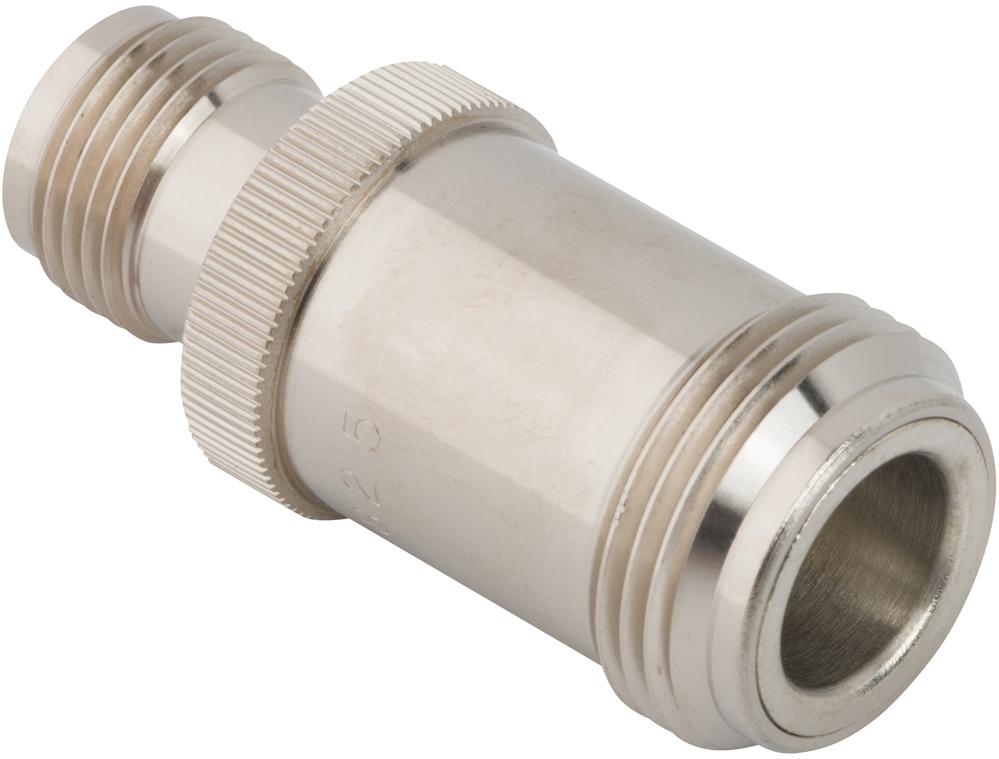 Amphenol RF-78825 Raccordement FR Conn Type N-TNC Adapter 0Hz to 11GHz 50Ohm ST F/F Silver