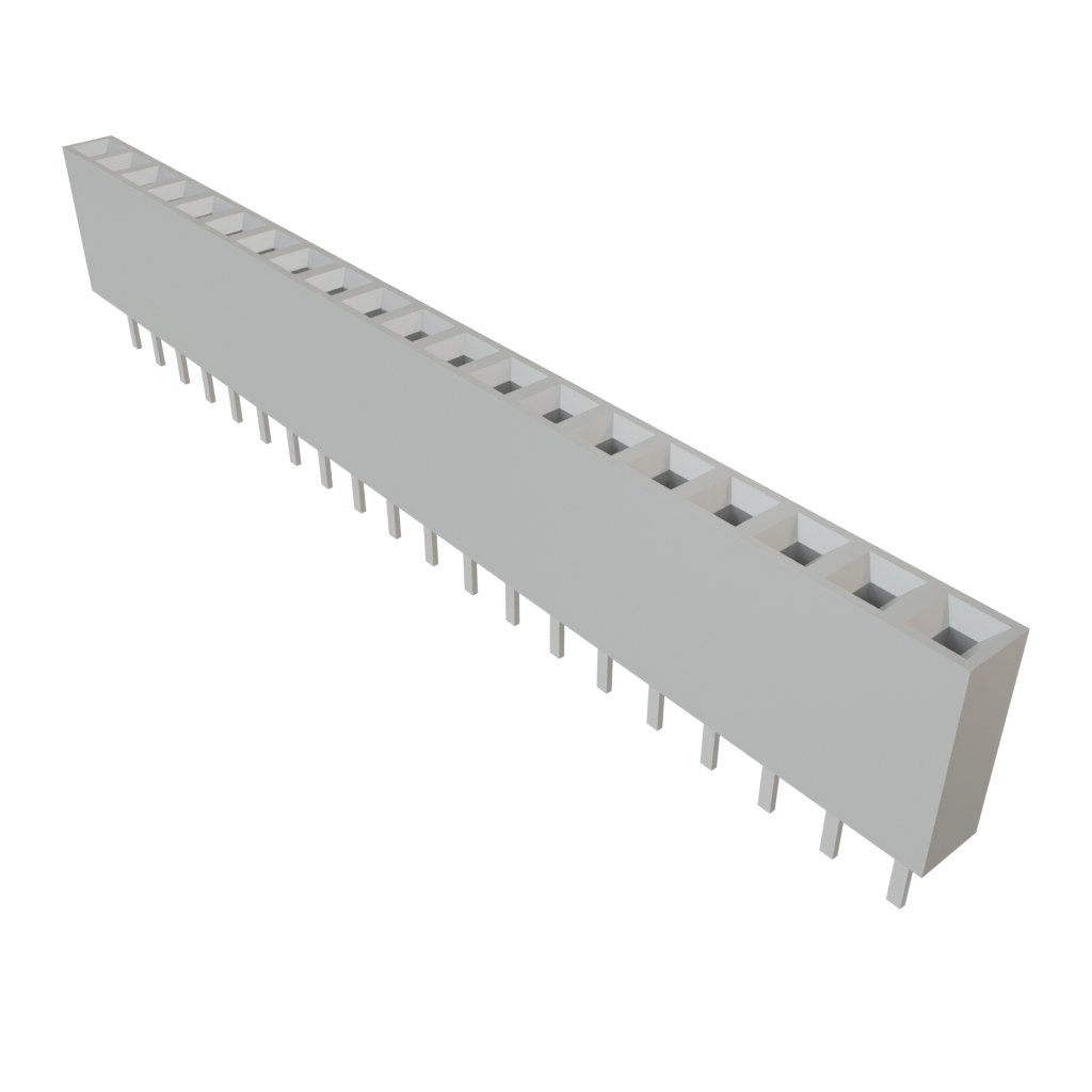 Samtec-BCS-120-L-S-TE Connector Headers and PCB Receptacles Conn Socket Strip SKT 20 POS 2.54mm Solder ST Top Entry Thru-Hole TIGER CLAW™ Tube