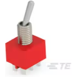 TE Connectivity-2-1825138-8 Kippschalter Switch Toggle ON None ON DPDT Long Bat Lever Wire Lug 5A 250VAC 28VDC Panel Mount with Threads Bulk
