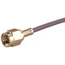 HUBER+SUHNER-11_SMA-50-2-5/111_NH RF-Steckverbinder Conn SMA 0Hz to 18GHz 50Ohm Solder ST Cable Mount M Gold Over Nickel Bulk
