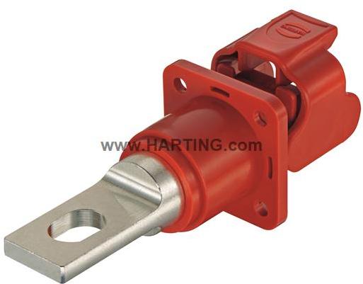 HARTING-09930010304 Terminales del conductor Busbar Terminal Copper Alloy Red M 85mm Silver