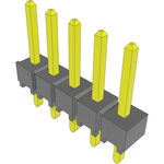 Conn Unshrouded Header HDR 5 POS 2.54mm Solder ST Top Entry Thru-Hole Bulk