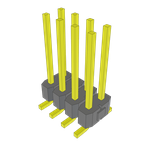 Conn Unshrouded Header HDR 8 POS 2.54mm Solder ST Top Entry SMD Tube