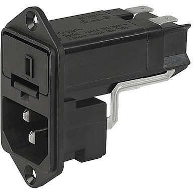 SCHURTER-4303.0031 Power Entry Modules Power Entry Module Unfiltered M 3 POS 250VAC 10A Fuse/Voltage Selector ST 1 Port