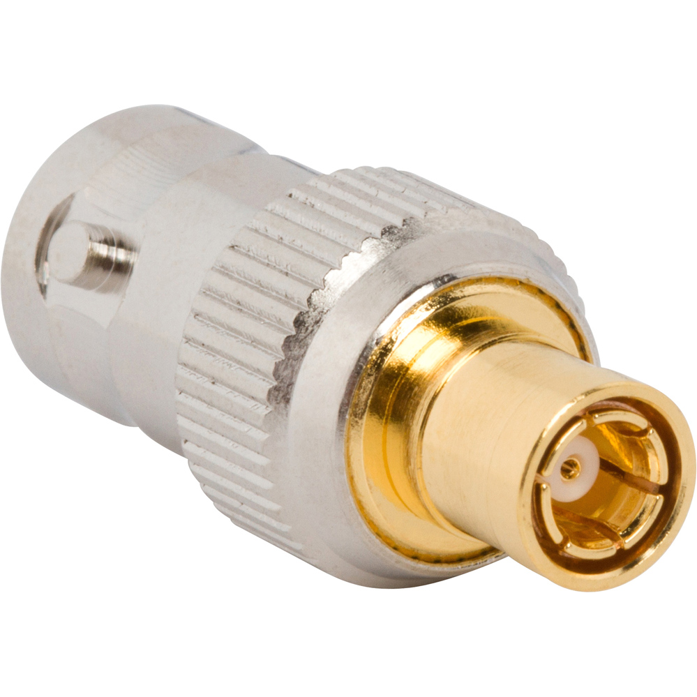 Amphenol RF-242185 Connector RF Conn BNC-SMB Adapter 0Hz to 4GHz 50Ohm ST RCP/PL Gold