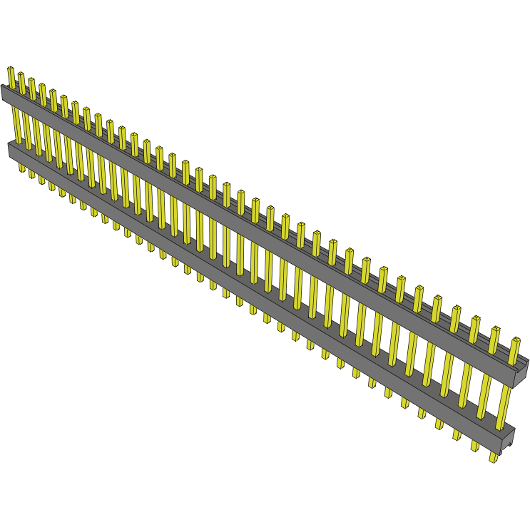 Samtec-DW-36-09-G-S-500 Steckverbinderleisten und Leiterplattenbuchsen Conn Board Stacker HDR 36 POS 2.54mm Solder ST Top Entry Thru-Hole Bulk