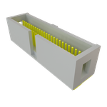Conn Shrouded Header (4 Sides) HDR 50 POS 1.27mm Solder RA Side Entry Thru-Hole Tube