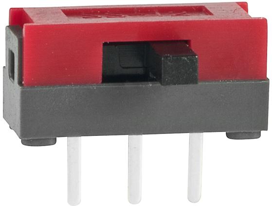 NKK Switches-SS12SDH2 Switch Slide Switch Slide ON None ON SPDT Side Slide 0.1A 30VDC 10000Cycles PC Pins Thru-Hole