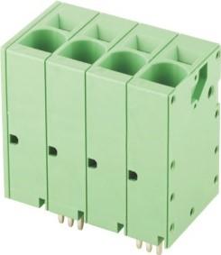 ADAM TECH-EB167A-04-H-180 Bloques terminales del conector Connector Euro Block Spring Clamp 10 Pitch