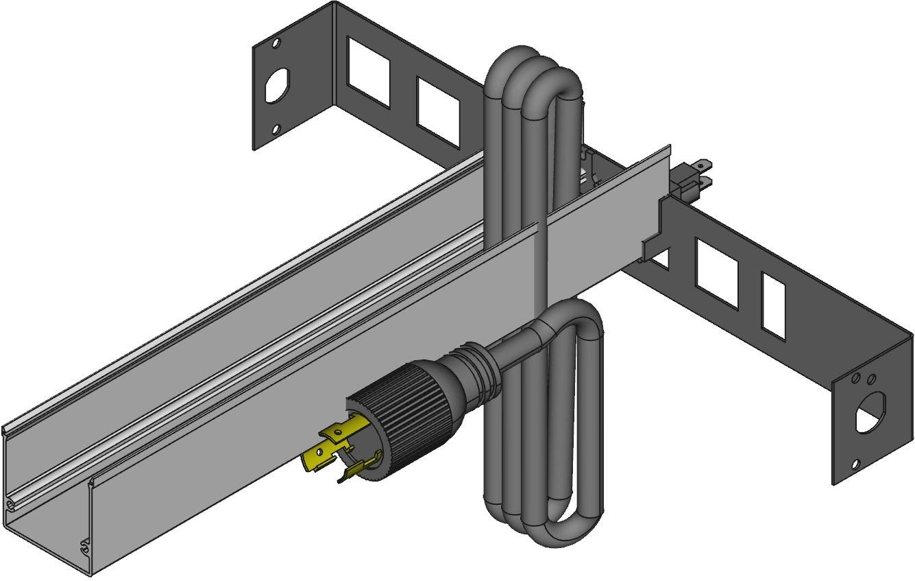Hammond Manufacturing-1589H6D1 Unité de distribution d’alimentation Horizontal Power Distribution Unit