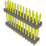 Conn Board Stacker HDR 24 POS 2.54mm Solder ST Top Entry Thru-Hole Bulk