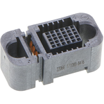 EXTreme Ten60Power Vertical Receptacle with Guides, 1 Split Power Circuit, 30 Signal Circuits, Press Fit Tail