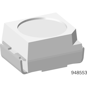 Vishay-VSMY3940X01-GS08 Infrared Emitters Infrared Emitter 940nm 120mW/sr Circular Top Mount Automotive AEC-Q101 2-Pin PLCC T/R