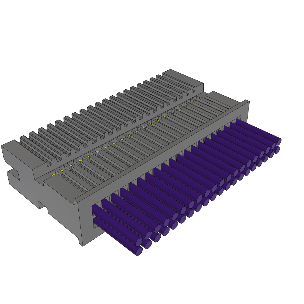 Samtec-TFSD-20-30-G-06.00-S Andere Kabelbaugruppen Cable Assembly Discrete Wire 0.152m 30AWG Terminal Strip 40 POS HDR Crimp Layer