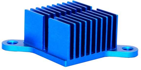 Advanced Thermal Solutions-ATS-CPX025025010-137-C2-R0 Disipador de calor Heat Sink Passive Straight Screw Mount Aluminum 6063 18.4°C/W Blue Anodized