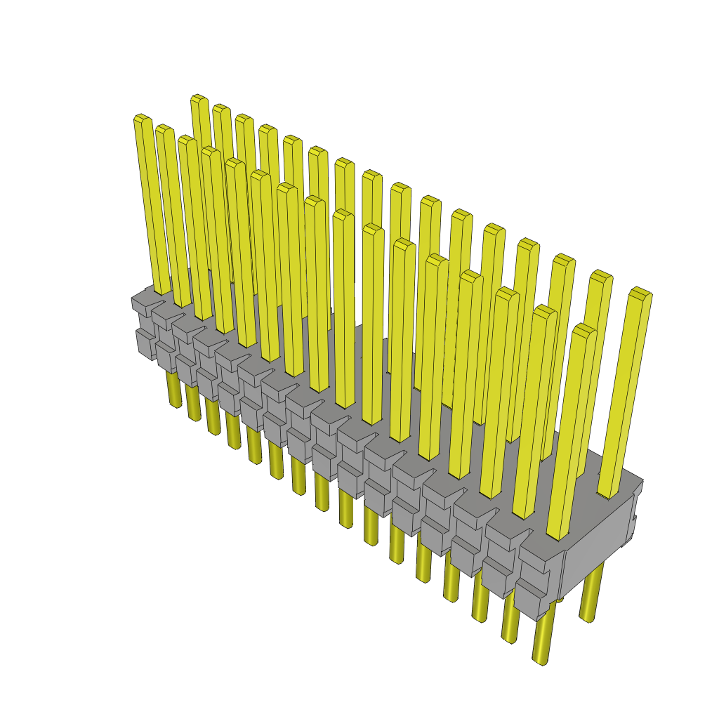 Samtec-TMS-116-53-L-D Steckverbinderleisten und Leiterplattenbuchsen Conn Unshrouded Header HDR 32 POS 1.27mm Solder ST Thru-Hole Tube