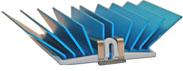 Advanced Thermal Solutions-ATS-X50290G-C1-R0 Disipador de calor Heat Sink Passive BGA Angle SMD Aluminum 4.5°C/W Blue Anodized