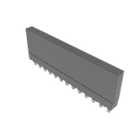 Conn Elevated Socket SKT 13 POS 2.54mm Solder ST Top Entry Thru-Hole Tube