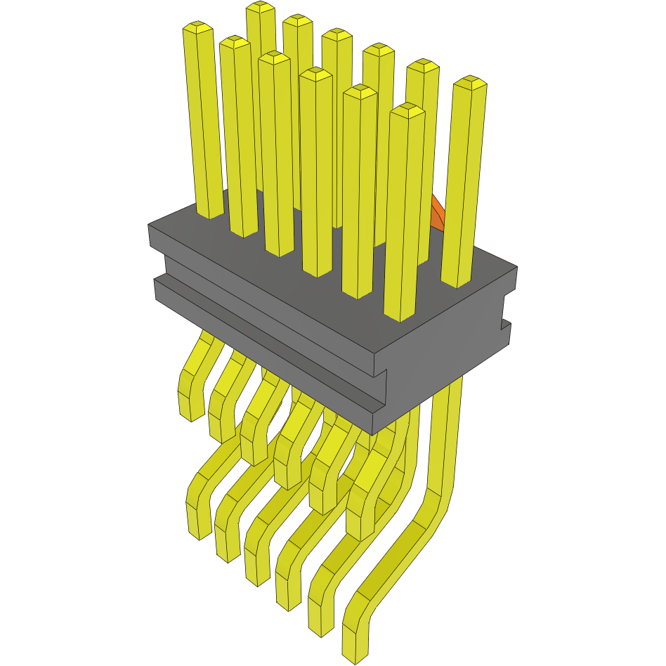 Samtec-FTE-106-03-G-DH-K Cabezales del conector y receptáculos PCB Conn Unshrouded Header HDR 12 POS 0.8mm Solder RA Side Entry SMD Tube