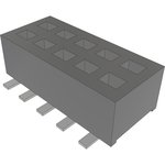 Conn Socket Strip SKT 10 POS 1.27mm Solder ST Bottom Entry SMD TIGER CLAW™ T/R