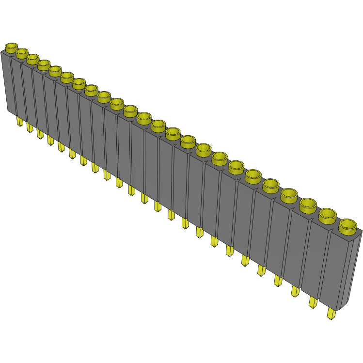 Samtec-ESS-124-TT-04 Steckverbinderleisten und Leiterplattenbuchsen Conn Socket Strip SKT 24 POS 2.54mm Solder ST Top Entry Thru-Hole Bulk