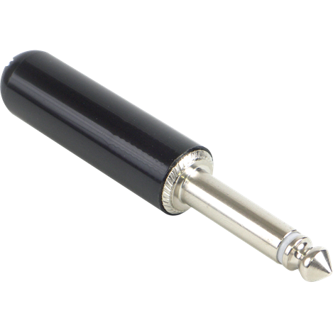 Switchcraft-240 Connector Audio and Video Conn 1/4" Phone Plug M 2 POS Screw ST Cable Mount 2 Terminal 1 Port