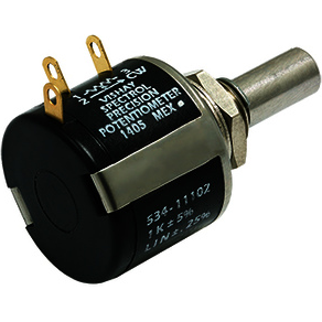 Vishay-534B1103JC Widerstandstrimmern, Potenziometern und Regelwiderstande Res Wirewound POT 10K Ohm 5% 2W 10(Elec)/10(Mech)Turns 6.34mm (39.67 X 22.23 X 26.99mm) Solder Lug Panel Mount