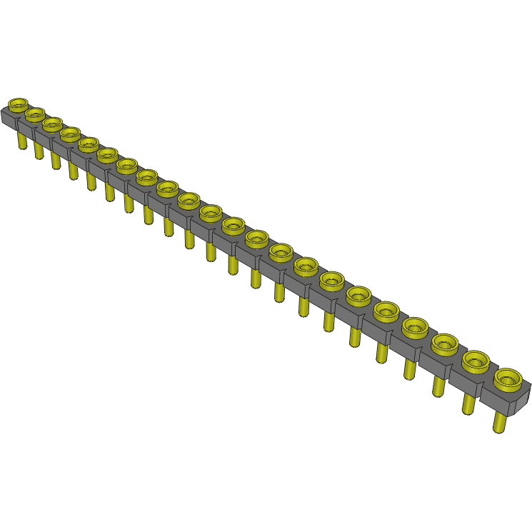 Samtec-SL-122-T-12 Steckverbinderleisten und Leiterplattenbuchsen Conn Socket Strip SKT 22 POS 2.54mm Solder ST Top Entry Thru-Hole Bulk
