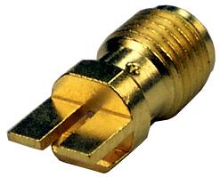 Cinch Connectivity Solutions-142-0761-861 Connector RF Conn SMA 0Hz to 26.5GHz 50Ohm Solder ST Edge Mount RCP Gold Over Nickel Over Copper