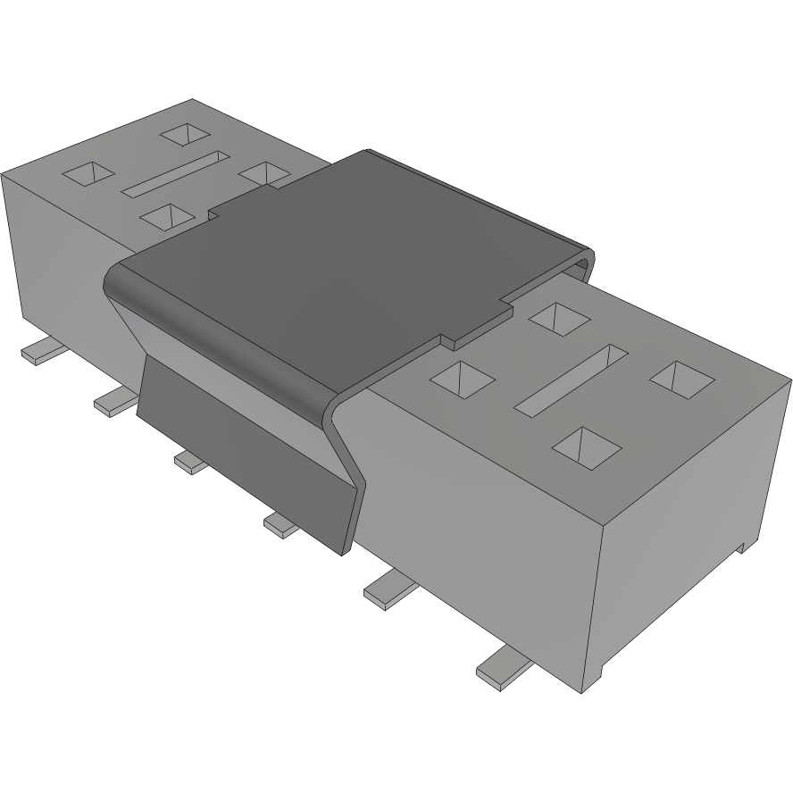 Samtec-HLE-106-02-STL-DVAP Steckverbinderleisten und Leiterplattenbuchsen Conn Socket Strip SKT 12 POS 2.54mm Solder ST SMD Tube